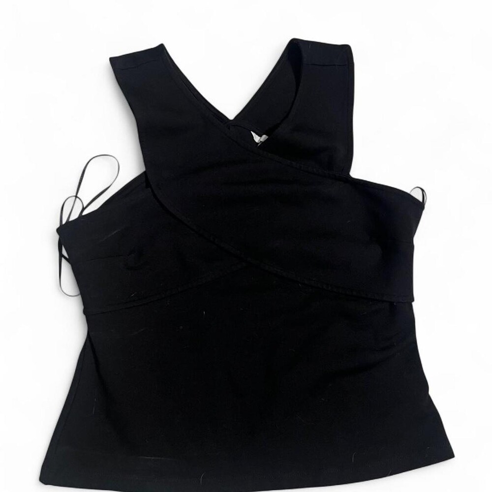 H&M black cut out top